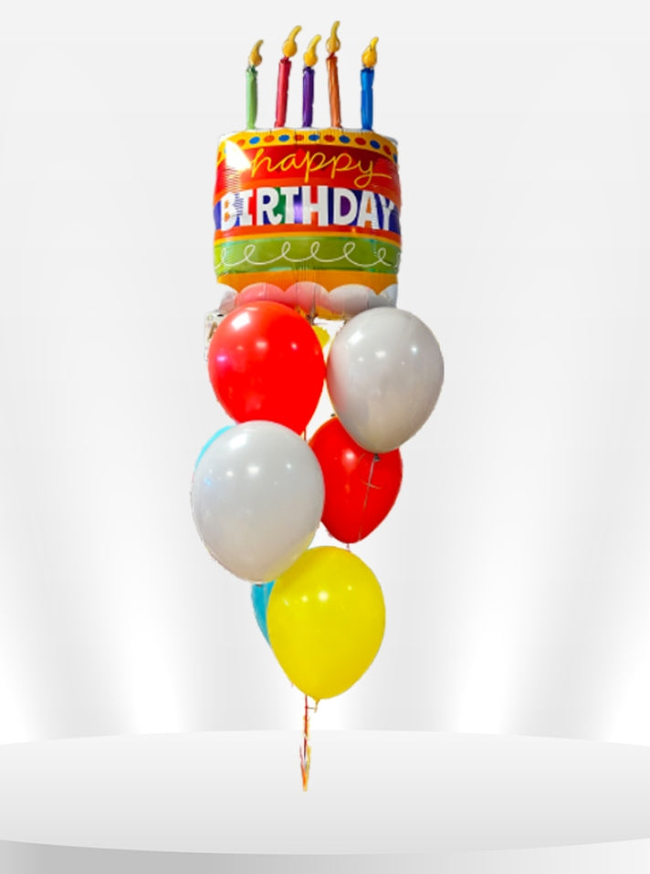 Birthday Candle Balloon Bunch