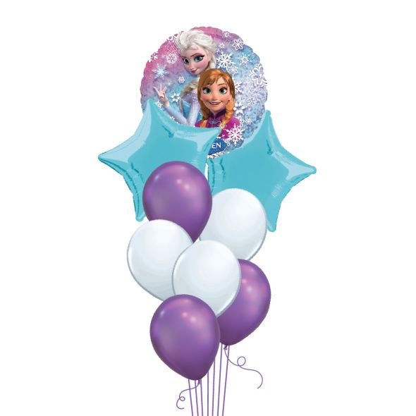 Anna and Elsa of Frozen Balloon Bunch