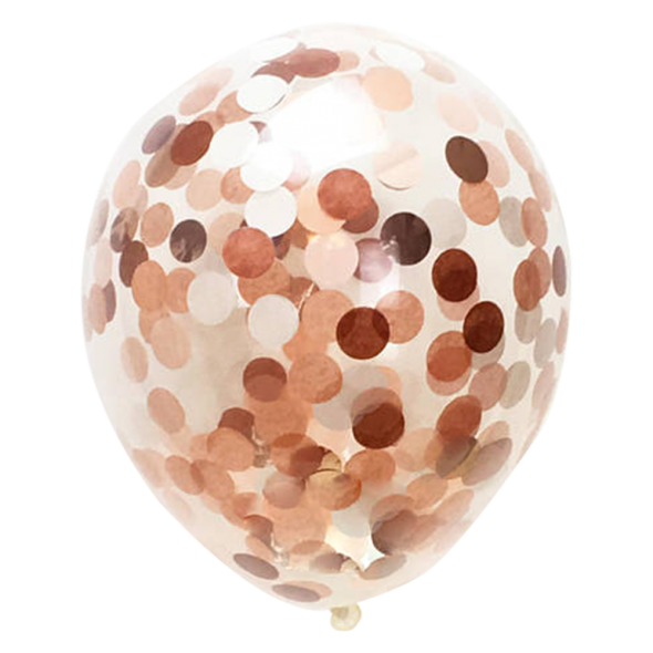 Rose Gold Confetti Balloon 8437