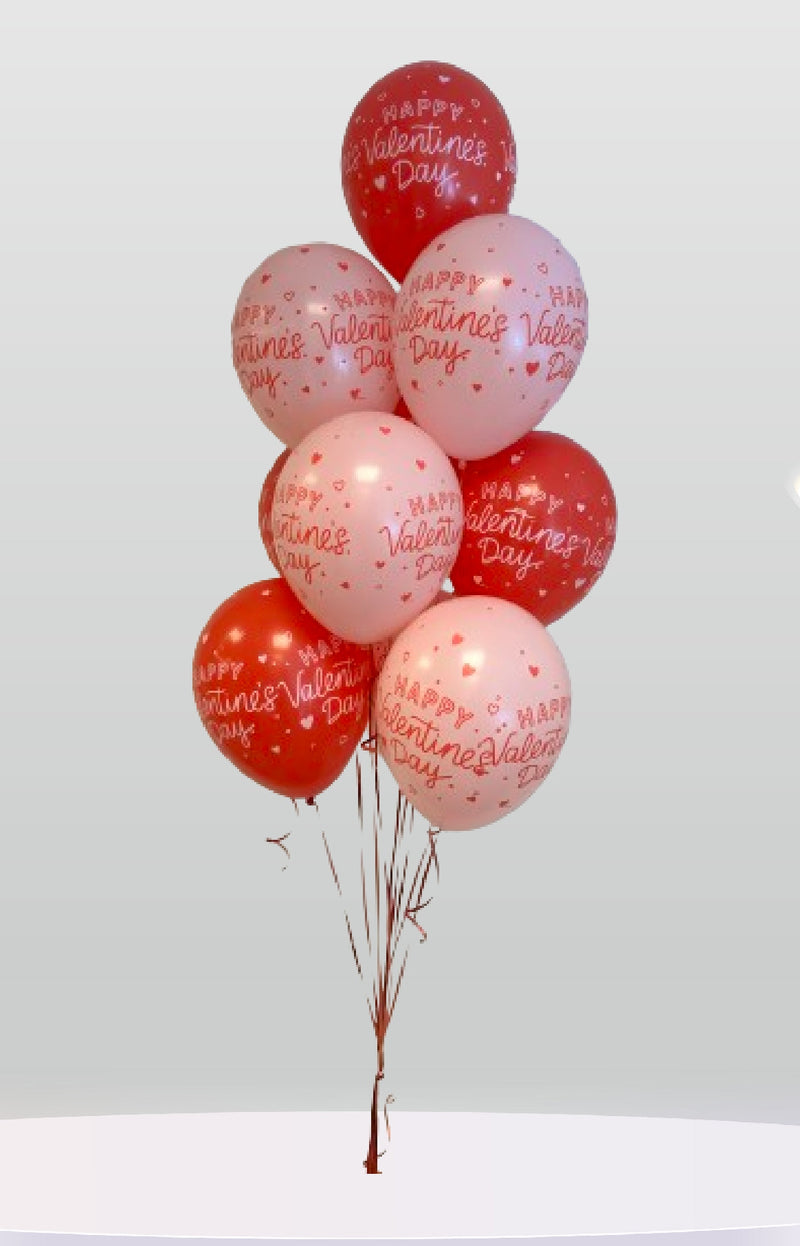 Valentine's Little Hearts Balloon Bunch