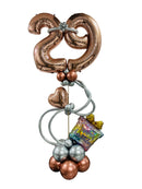 happy birthday custom balloon bunch rose gold balloon arch