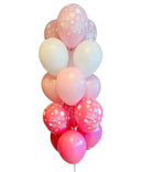 Pink Baby Girl Balloon Bunch