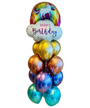 Rainbow Unicorn Balloon Bunch