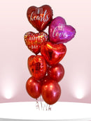 Traditional Love Script Balloon Bunch