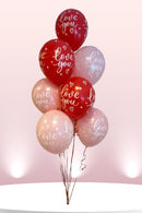 Love You Script Balloon Bunch