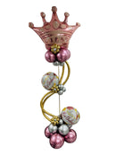 Rose Gold Crown Customize Balloon Arrangement