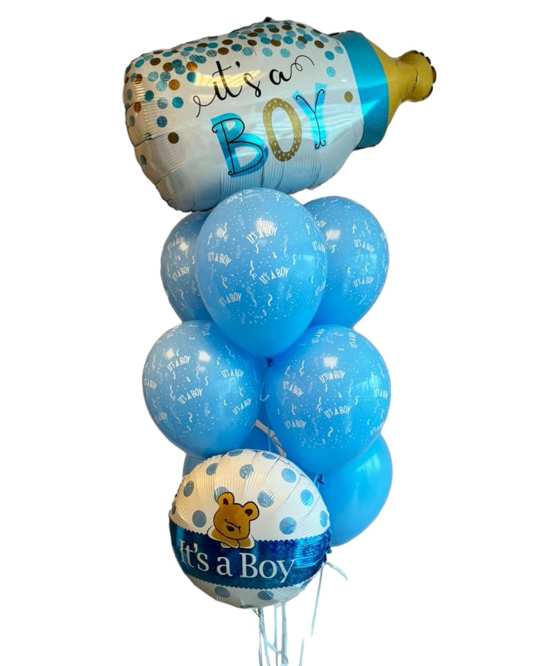 its a boy blue balloon bunch