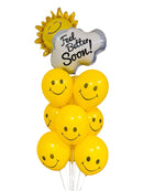 Yellow Sun Feel Better Soon Balloon Bunch