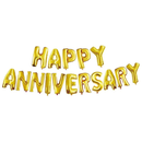 Gold Happy Anniversary Banner