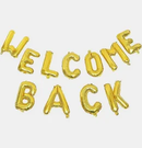 Welcome Back Banner Gold