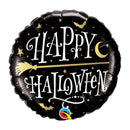 Happy Halloween Black Balloon