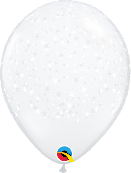 Clear Latex Star Round Balloon