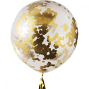 gold confetti balloon