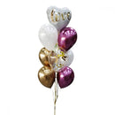 Love Chrome Balloon Bunch