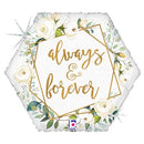 always and forever foil balloon love wedding