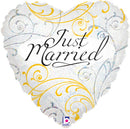 Just Married Balloon