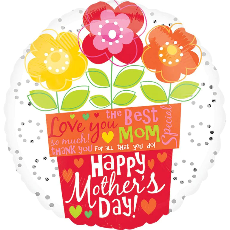 Mothers day Flower Pot Balloon