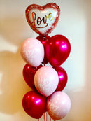 Heart Ombre Balloon Bunch