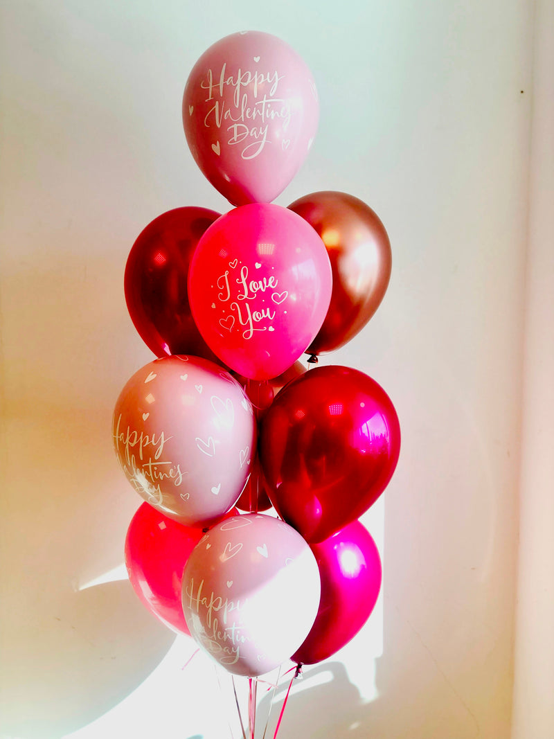 Latex Valentines Balloon Bunch
