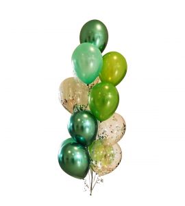 Green Assorted Balloon Bunch