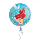 disney ariel little mermaid blue balloon