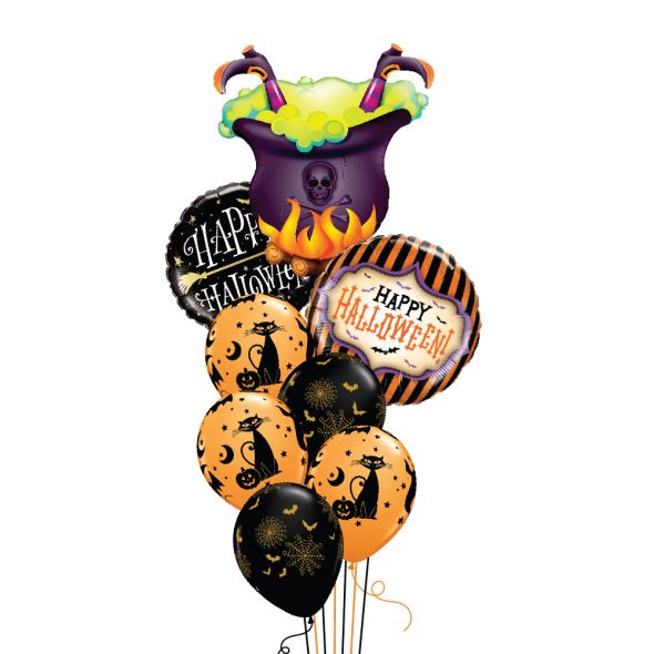 Halloween Witch's Brew Balloon Bunch