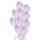 Marbleized Purple & Blue Bunch