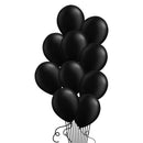 black balloon bunch