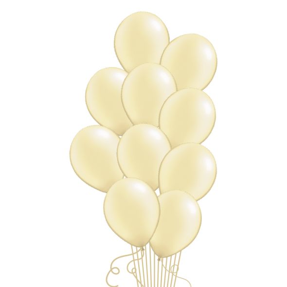 Pearl Ivory Balloon Bunch