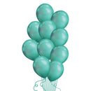 Chrome Green Balloon Bunch