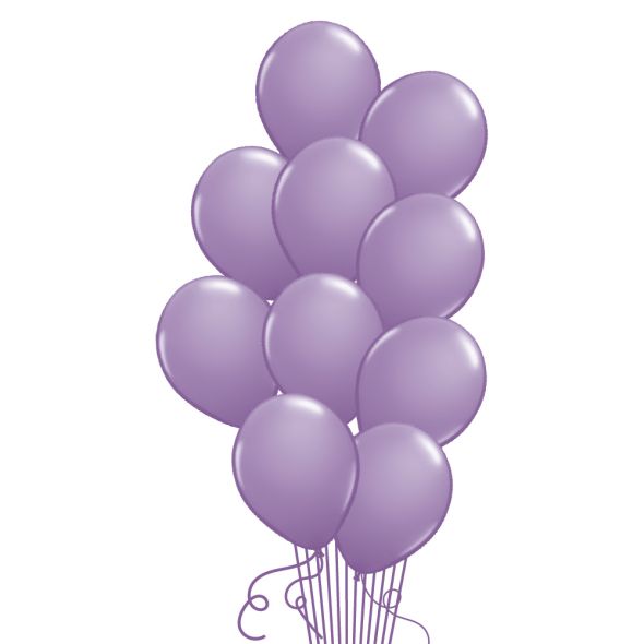 Lilac Balloon Bunch