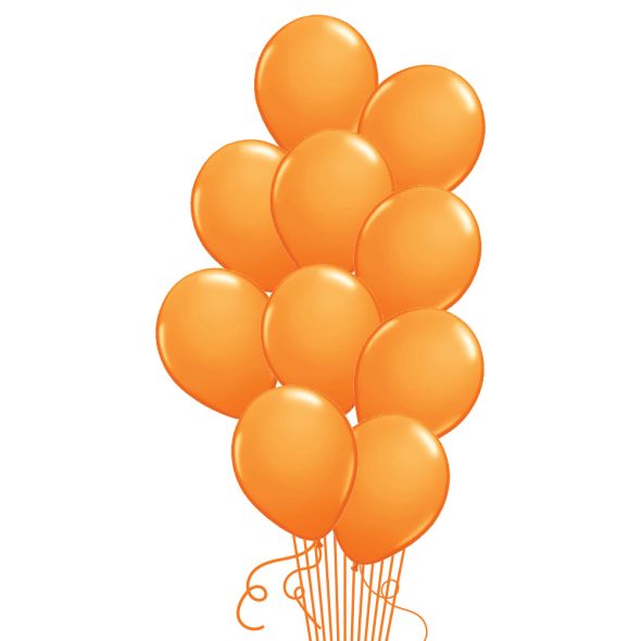 Orange Balloon Bunch