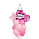 pink bubbly balloon bunch
