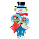Snowman Balloon Bunch