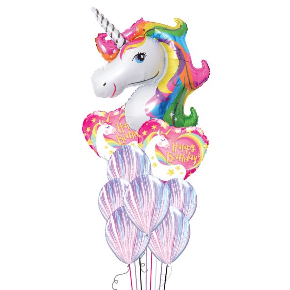 Unicorn Happy Balloon Bunch