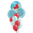 disney ariel blue balloon bunch