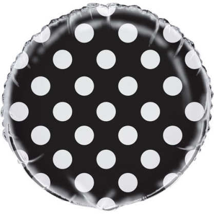 Black & White Polka Dots Balloon