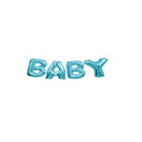 blue baby boy balloon banner for party decorations