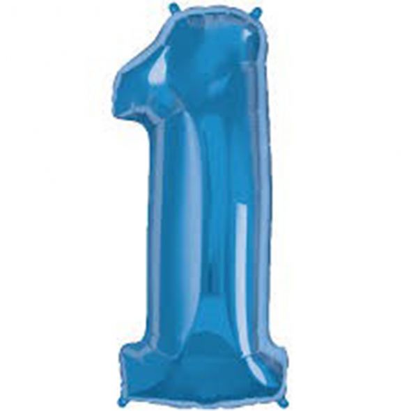 Blue Number 1 Balloon