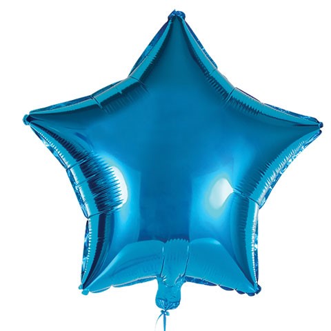 Blue Star Shaped Balloon