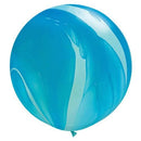 Blue Agate Latex Balloon