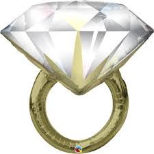 Diamond Wedding Ring Balloon