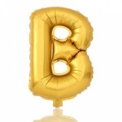 Gold Letter B Balloon