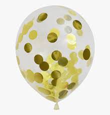 Gold Metallic Confetti Balloon