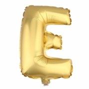 Gold Letter E Balloon