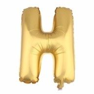 Gold Letter H Balloon