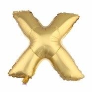 Gold X Balloon