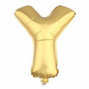 y gold balloon