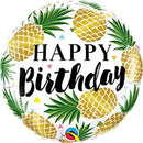 Golden Pineapple Birthday Balloon