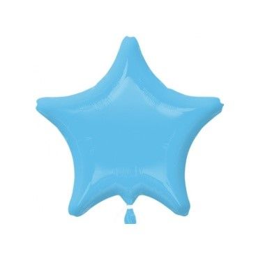 Light Blue Star Balloon - 18inch